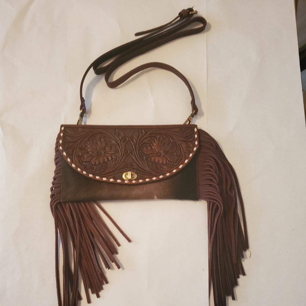 American Darling Adbgi150B Hide On clutch crossbod